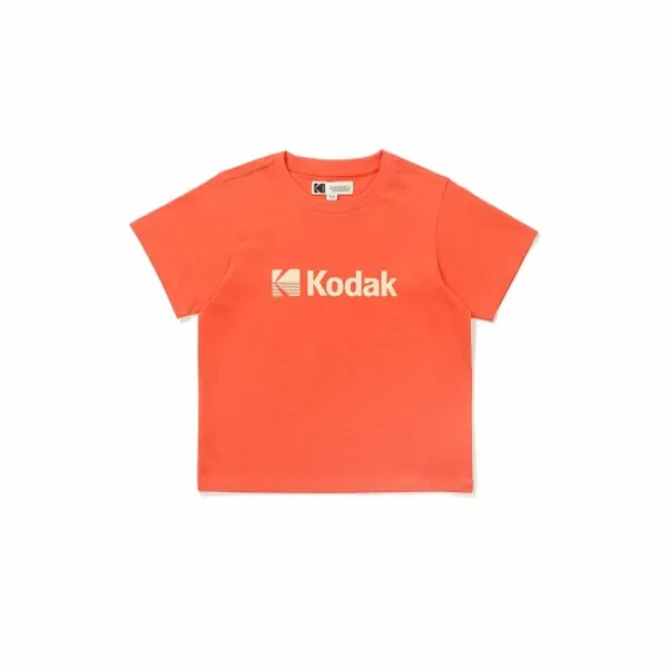 Футболка с логотипом, регулярная посадка, Kodak Kids, оранжевый — фото 2