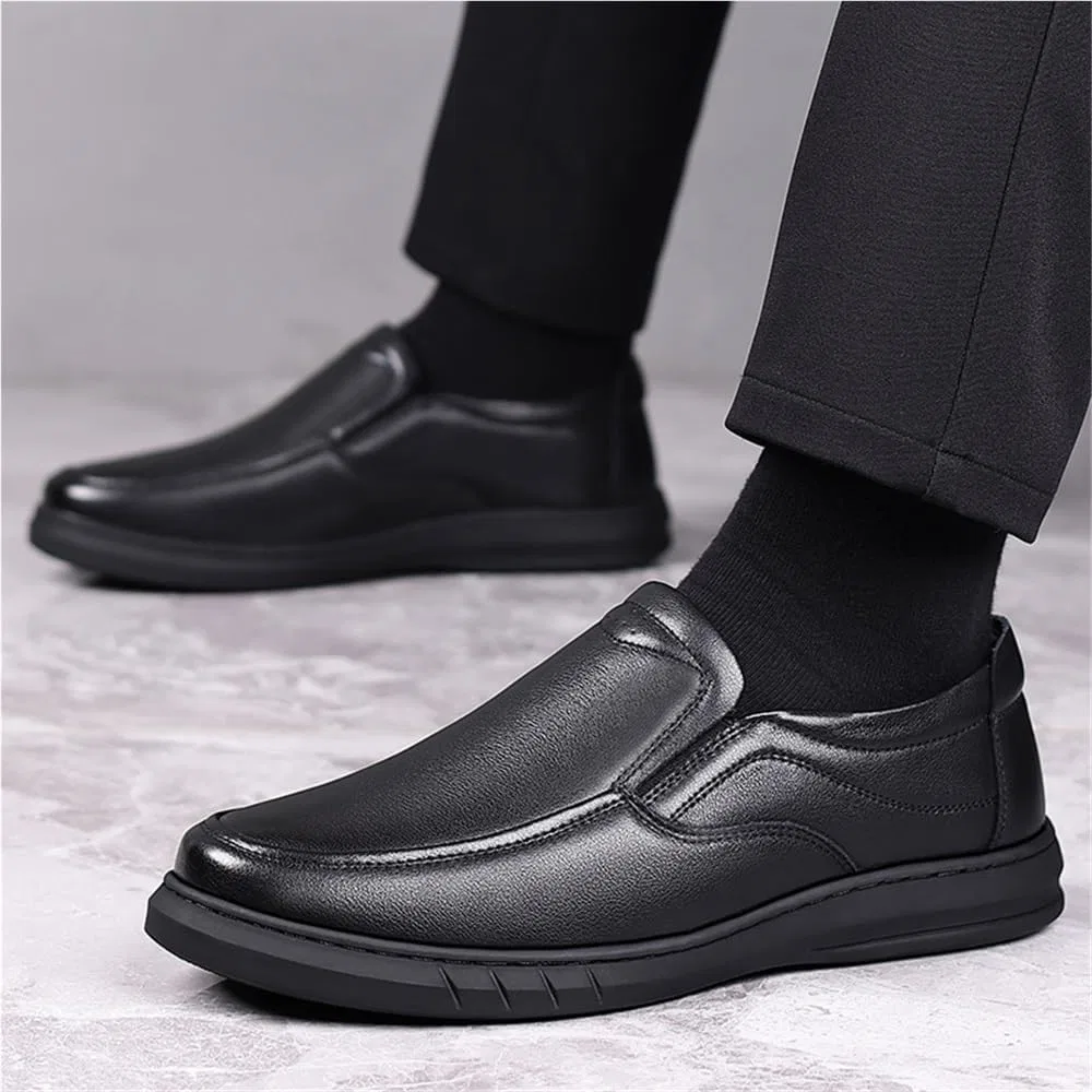 Мокасины кожаные Modern Classic Shoes, черный — фото 4