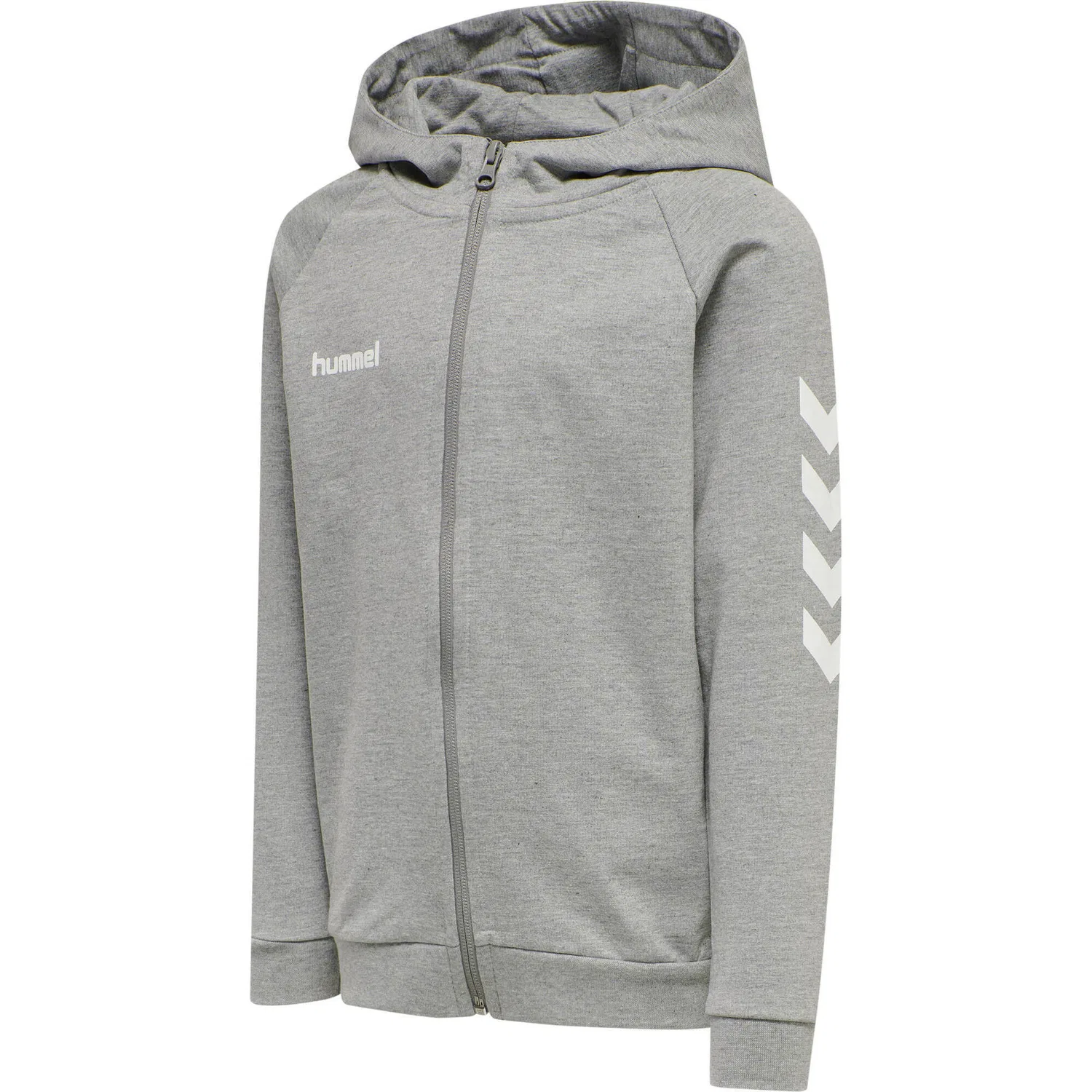 Детская куртка с капюшоном Hmlgo Kids Cotton Zip Hoodie Hummel, Grau — фото 4
