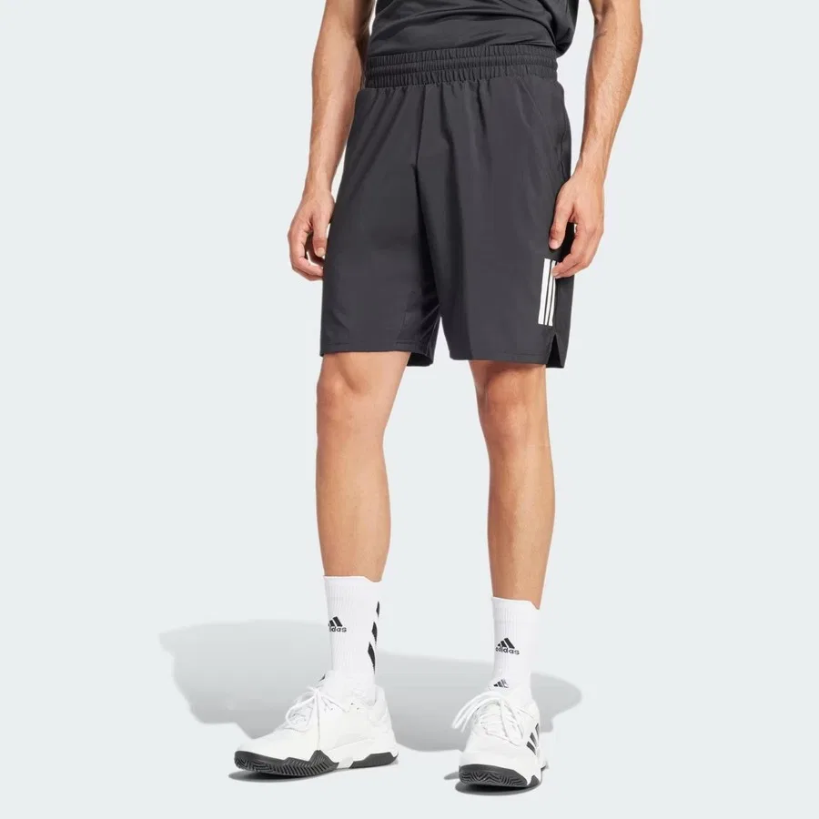 Шорты спортивные с эластичным поясом Club Tennis Climacool 3 Stripes adidas, Черный