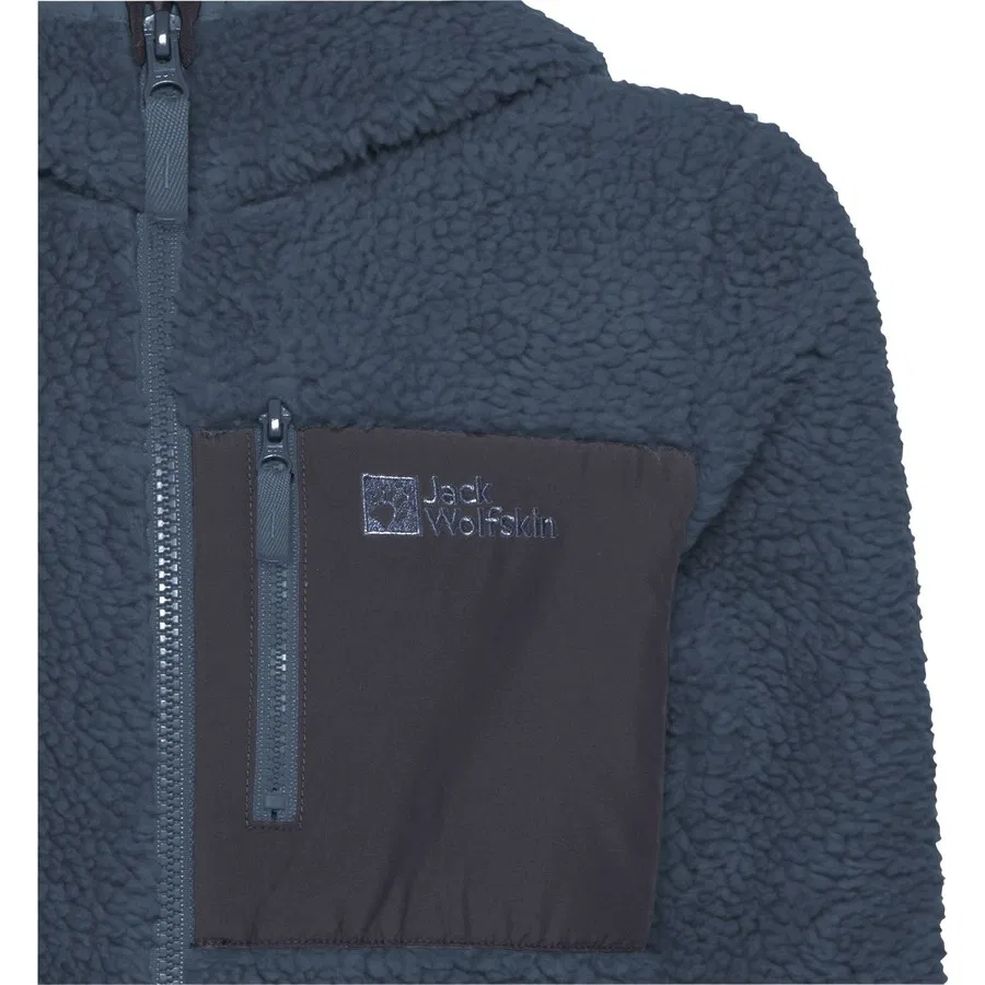 Детский флисовый свитшот с полузамком Taunus Halfzip Jack Wolfskin, Разноцветный — фото 2