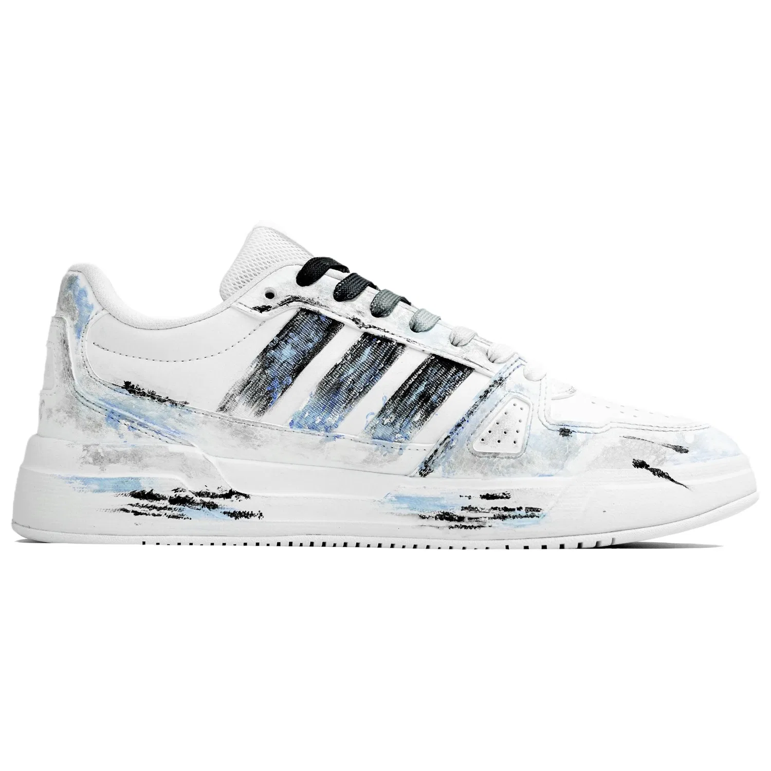 Детские кеды с принтом Adidas LITE BALLER White — фото 4