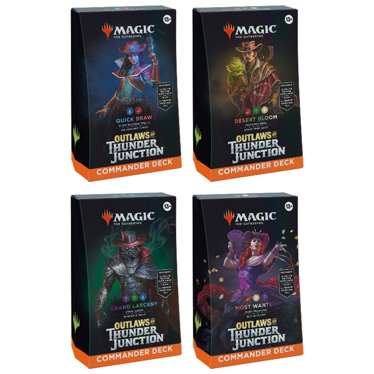 

Карточная игра Magic: The Gathering - Outlaws of Thunder Junction - Commander Deck (Set of 4)