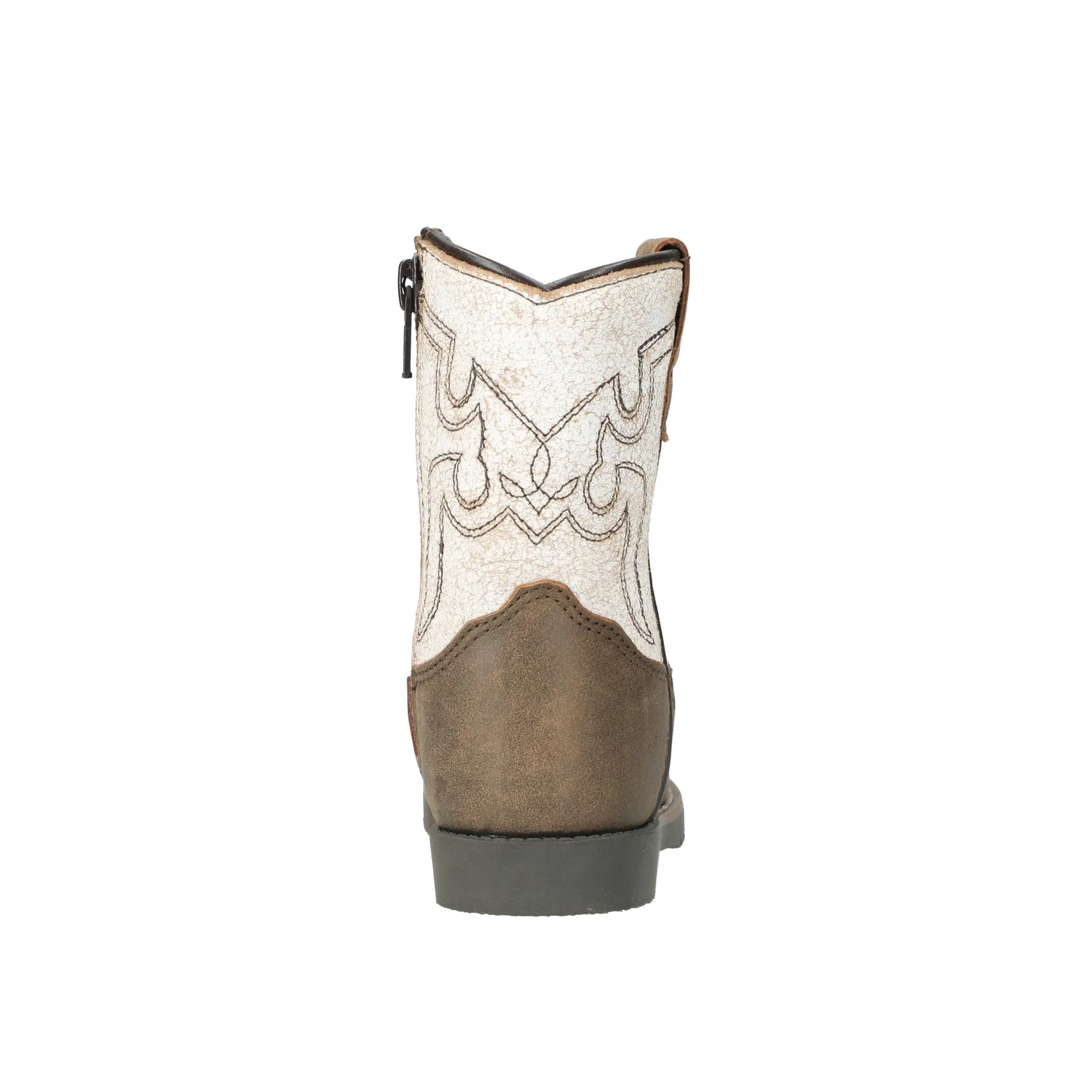 Детские ботинки для мальчиков с квадратным носком Leather Autry Western Boots Smoky Mountain Boots, Antique White Aged Brown — фото 3
