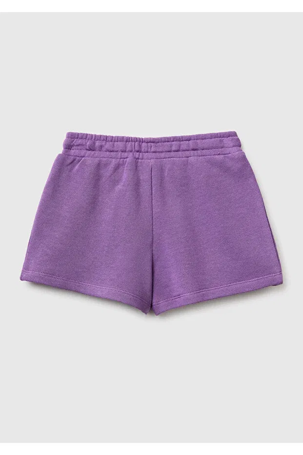 Детские шорты для девочек с принтом United Colors Of Benetton, Purple — фото 2