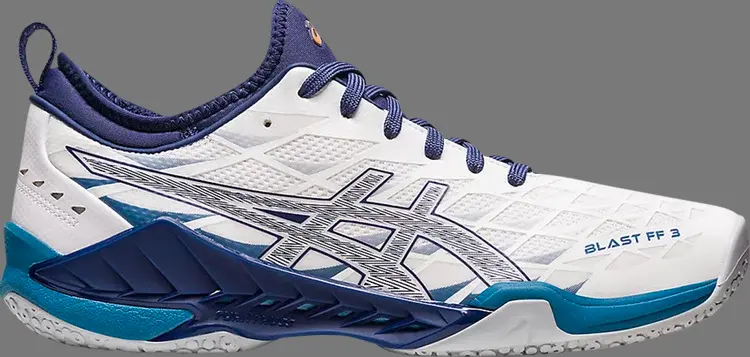 

Кроссовки blast ff 3 'white deep ocean' Asics, белый
