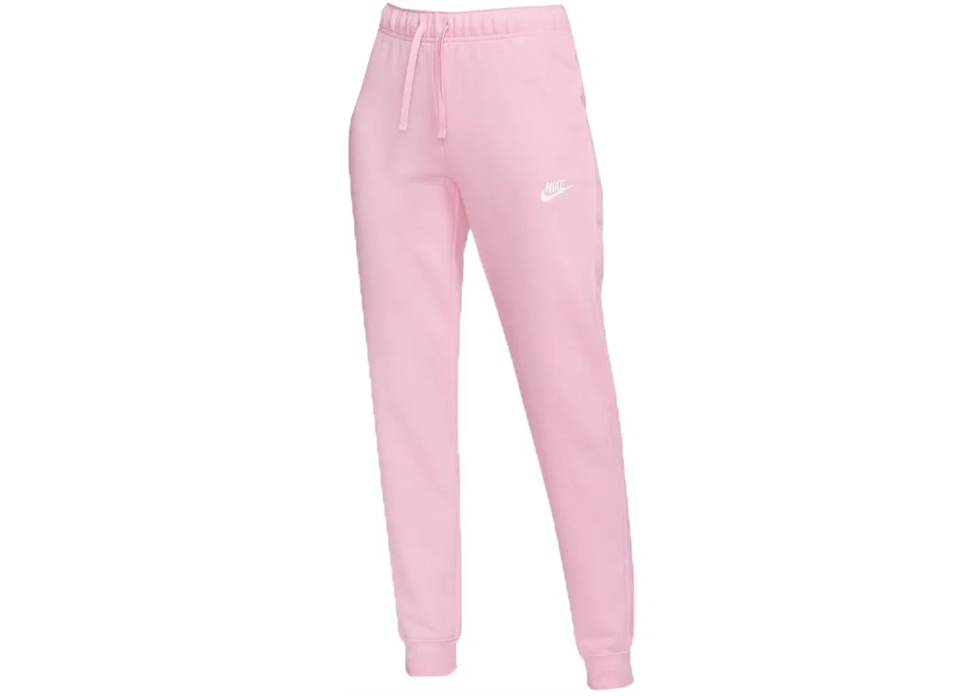 Женские спортивные штаны из флиса с манжетами Nike Sportswear Club, Med Soft Pink/White