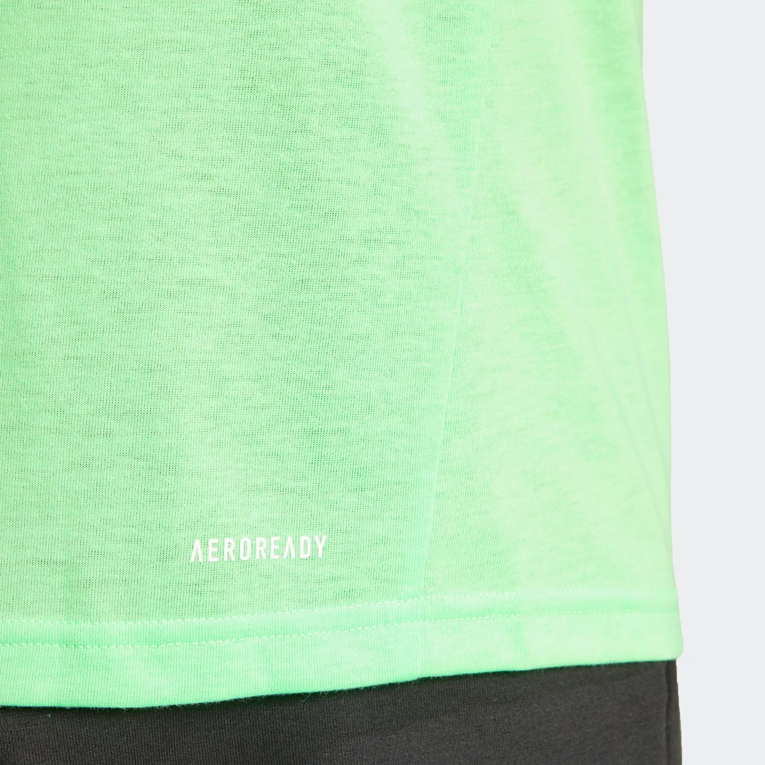 Мужская футболка свободного кроя Adidas Performance, Lime Burst/White — фото 4
