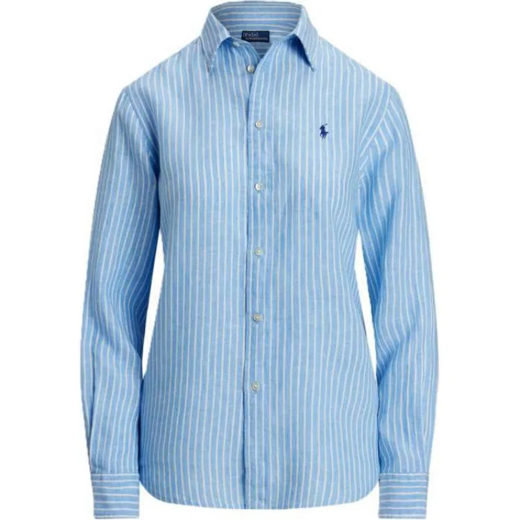 Женская рубашка с полосками Polo Ralph Lauren, Blue