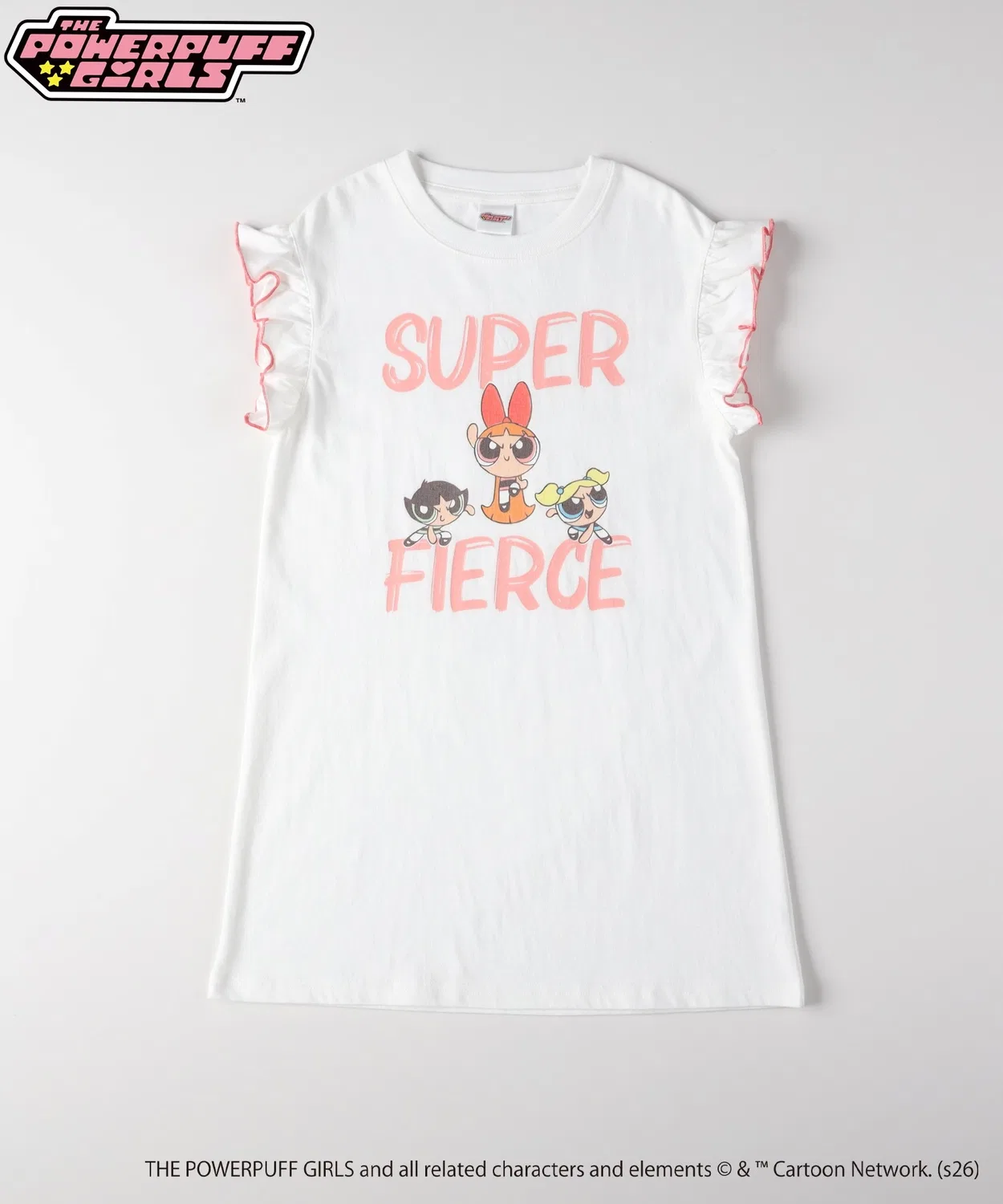 Детское платье для девочек без рукавов Powerpuff Girls Right-on, Белый
