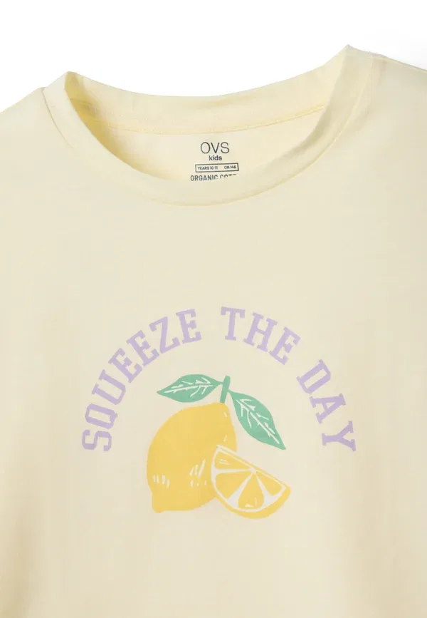 Комплект пижам с принтом Set pyjamas Ovs, yellow, purple, желтый/фиолетовый — фото 3