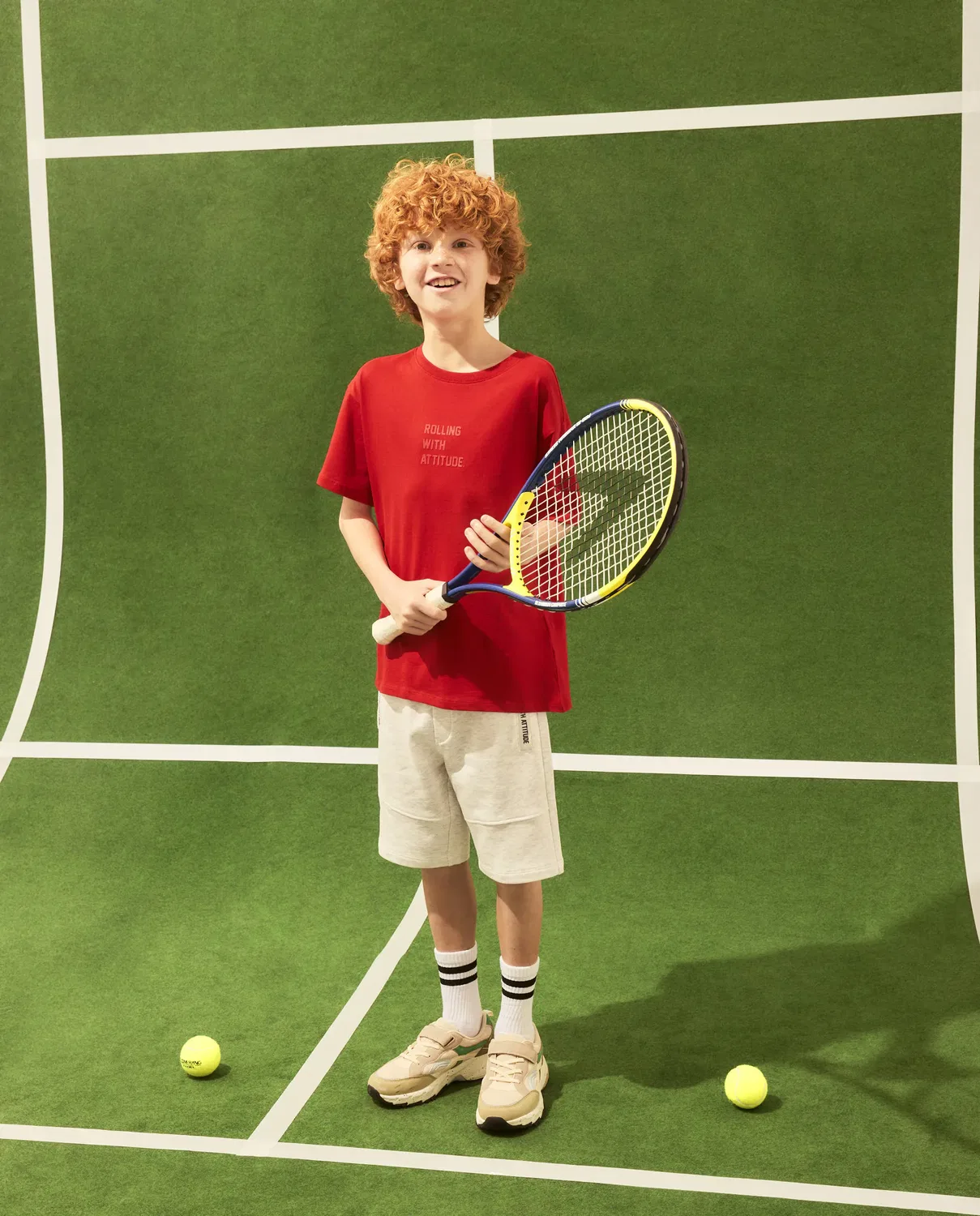 Детская футболка с принтом High Density Texto Kids El Corte Inglés, Rojo — фото 2