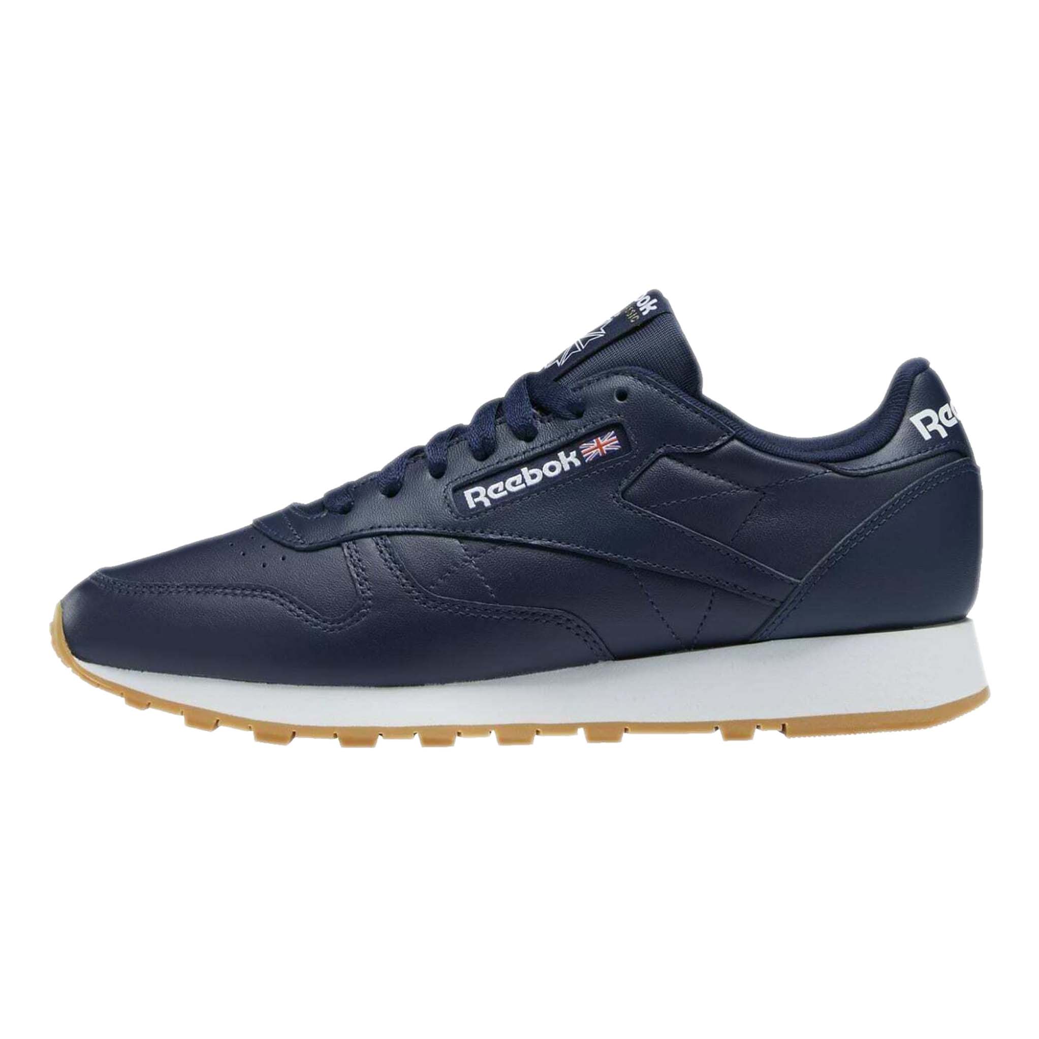 Кроссовки Reebok Classic Leather Unisex, синий - фото