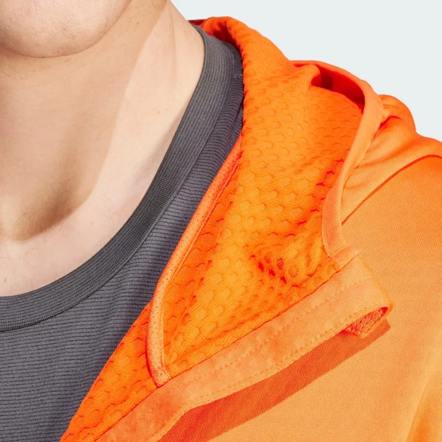 Худи из флиса с капюшоном TERREX XPERIOR LIGHT FLEECE HOODED JACKET adidas, Оранжевый — фото 4
