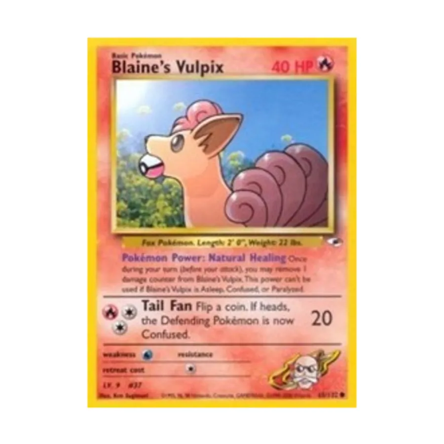 

CCG Вульпикс Блейна (C) #65, Pokemon - Gym Heroes - Singles