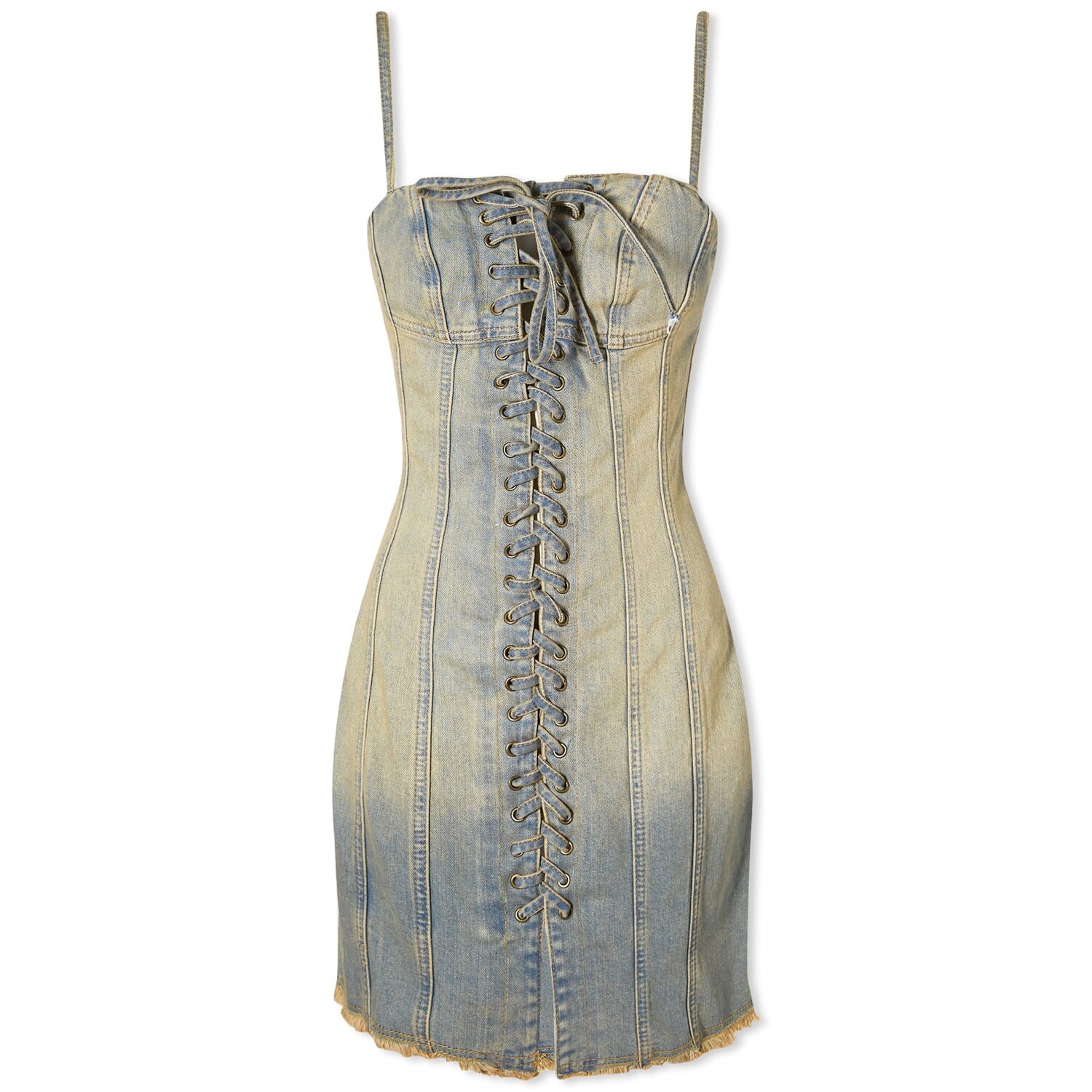 

Вечернее платье Misbhv Laced Up Denim Dress, синий