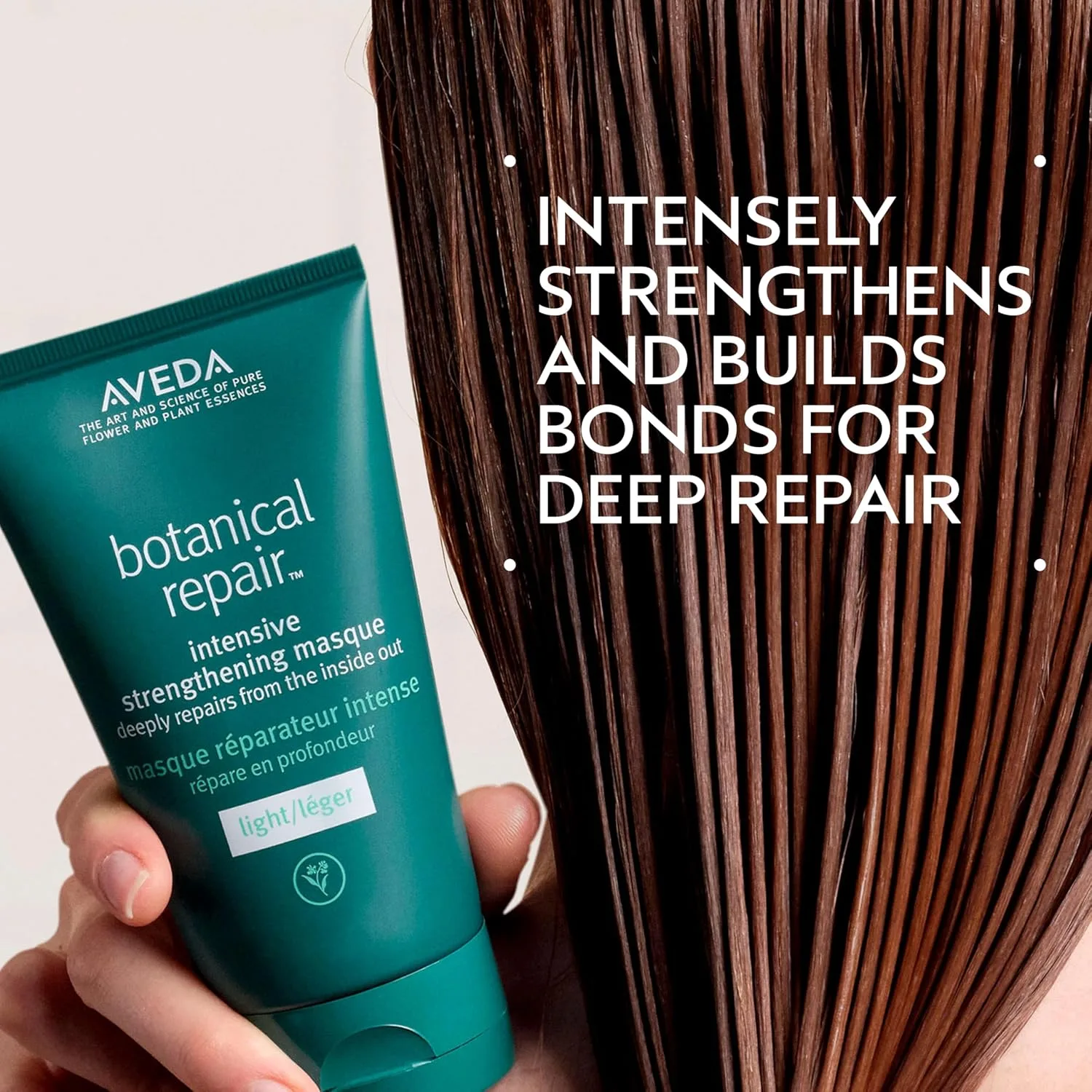 Aveda Botanical Repair Intensive Strengthening Masque Light | Маска для укрепления волос | Глубокий кондиционер | Распутывает и смягчает тонкие и средние волосы | 98% натуральных ингредиентов* — фото 2