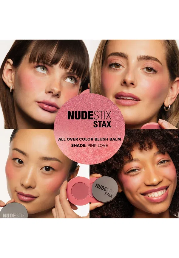 Бальзам для щек, губ и глаз 2.5 г Stax all over color blush balm Nudestix, Pink Love — фото 2
