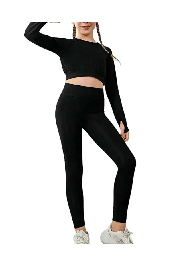 Детские леггинсы для девочек скинни Bebeğime Çorap, Black