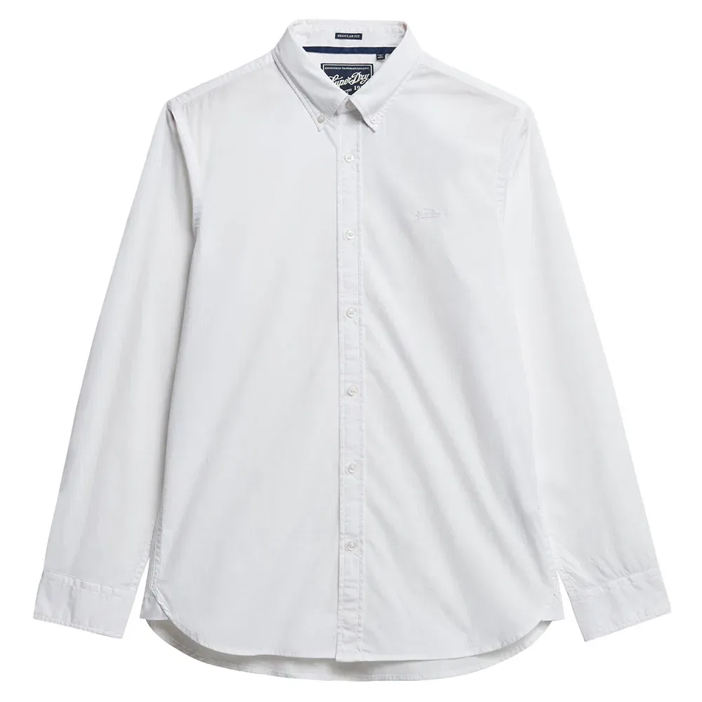 Рубашка с длинным рукавом Essentials Tailored Lite Superdry, белый — фото 3