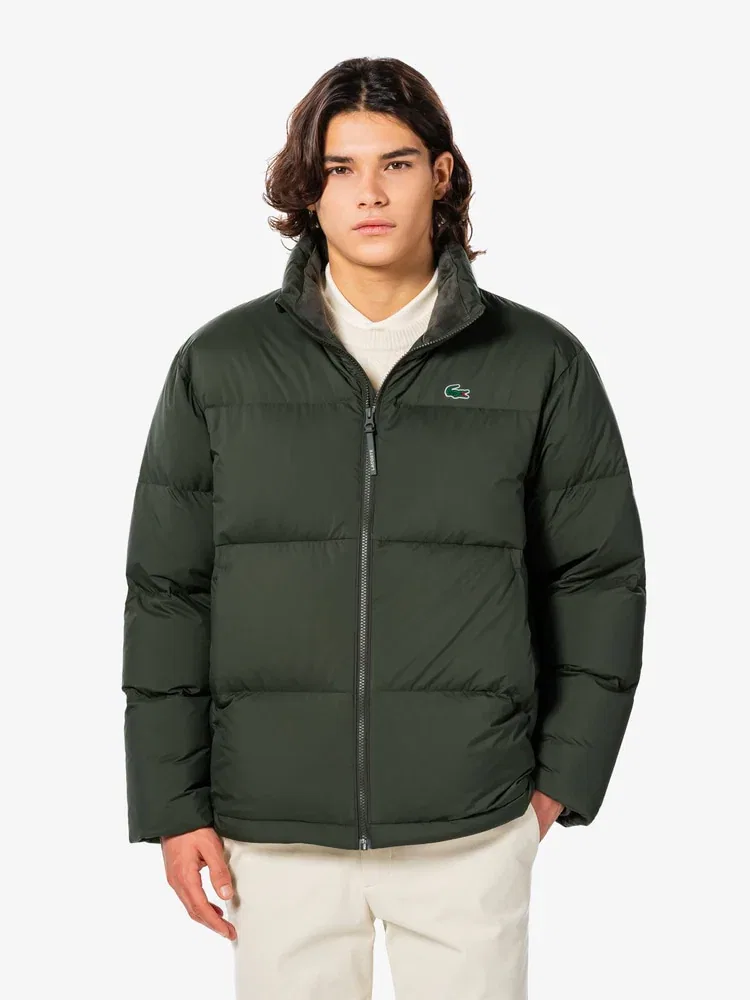 Куртка пуховик короткий Heavy Down LACOSTE, Khaki