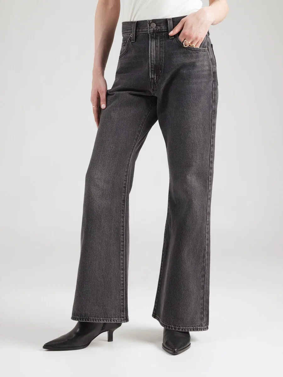 Джинсы-клеш LEVI'S 'Cinch Flare' из черного денима — фото 2