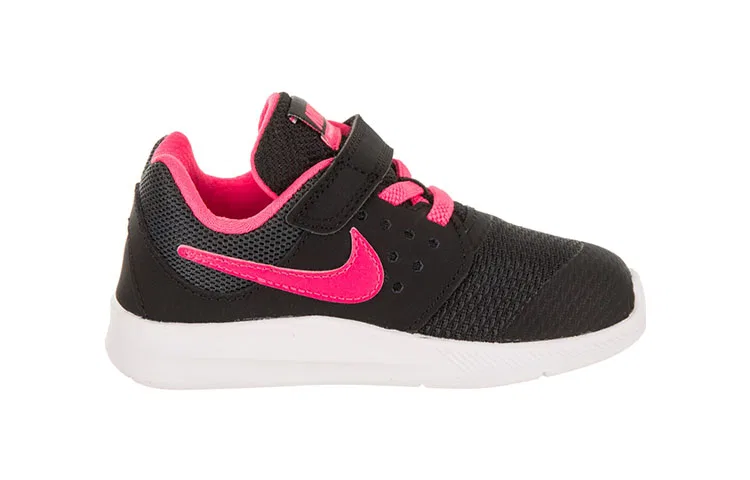 Детские кроссовки для малышей с мягкой амортизацией Nike Downshifter 7, Black Pink — фото 3