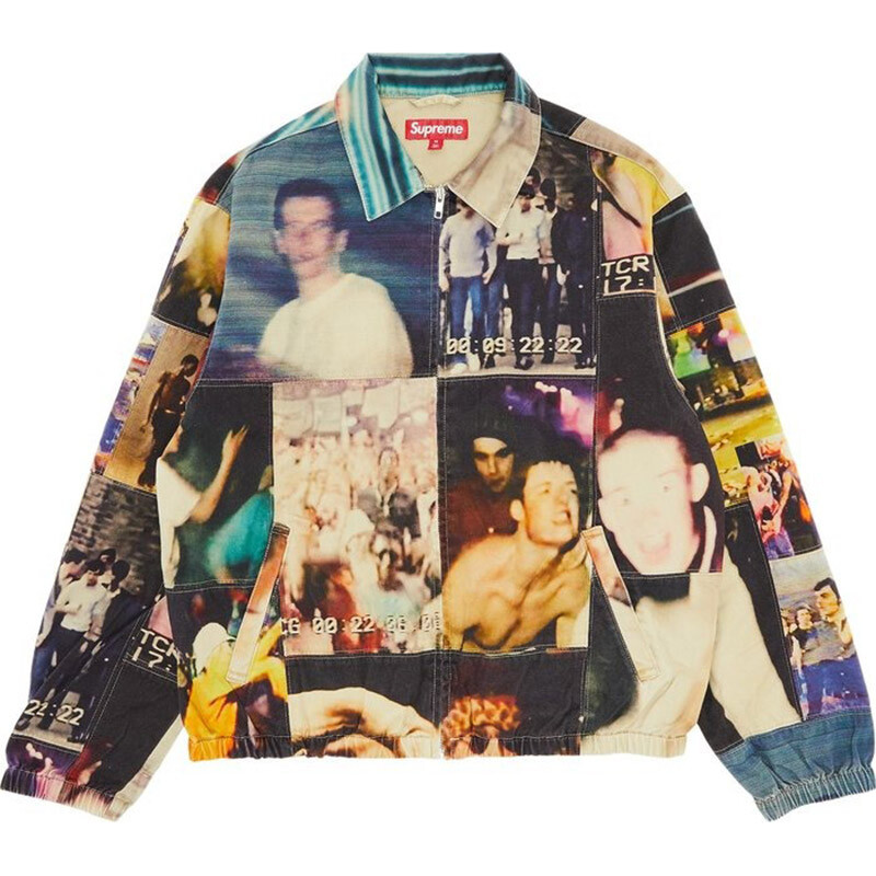 

Куртка Supreme x Mark Leckey Hardcore Patchwork Harrington, мультиколор