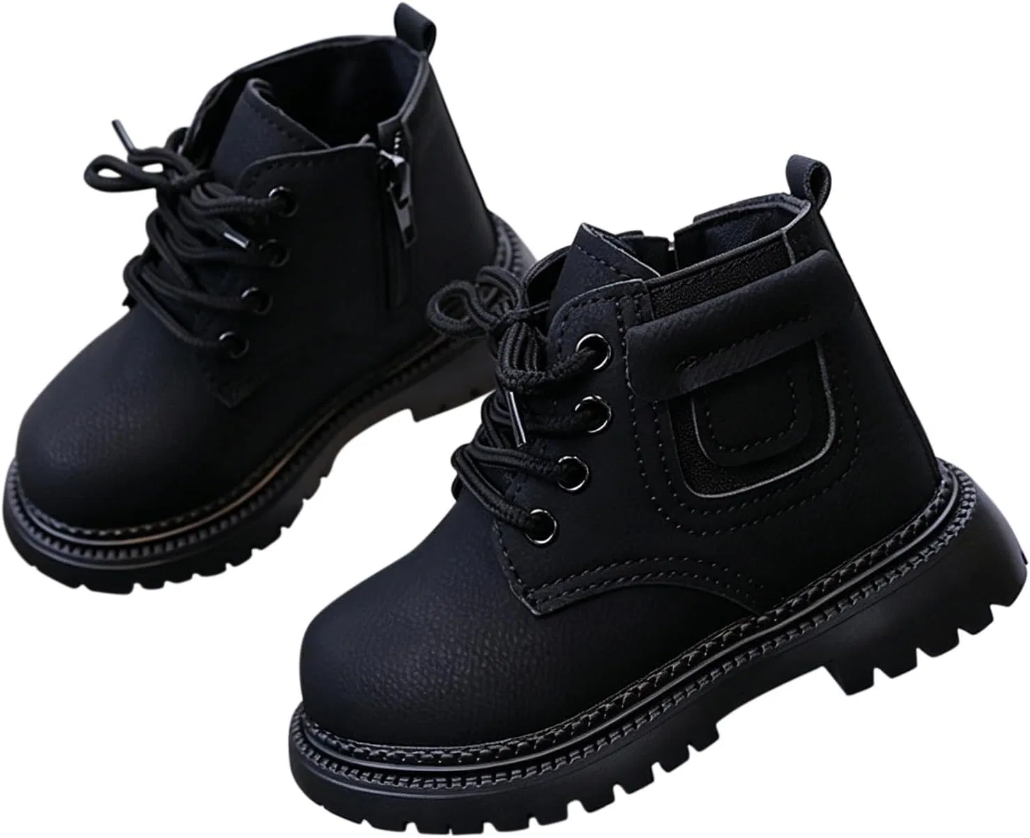 Детские зимние ботинки для девочек с принтом SHOPESSA, Black