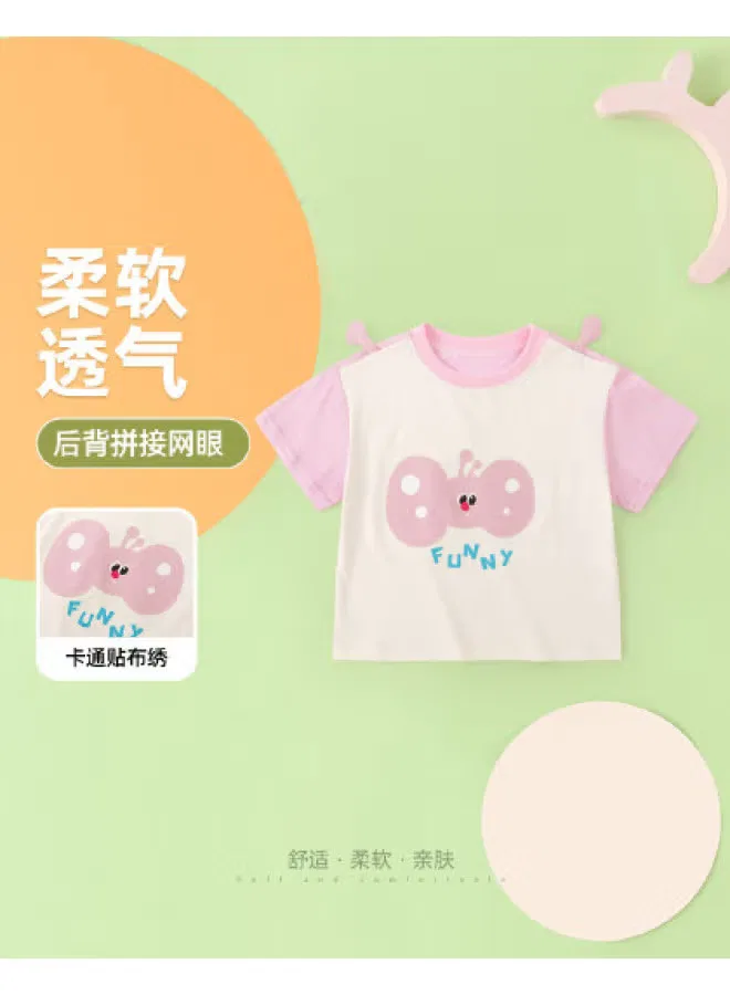Футболка детская с коротким рукавом Doodle Home, розовый