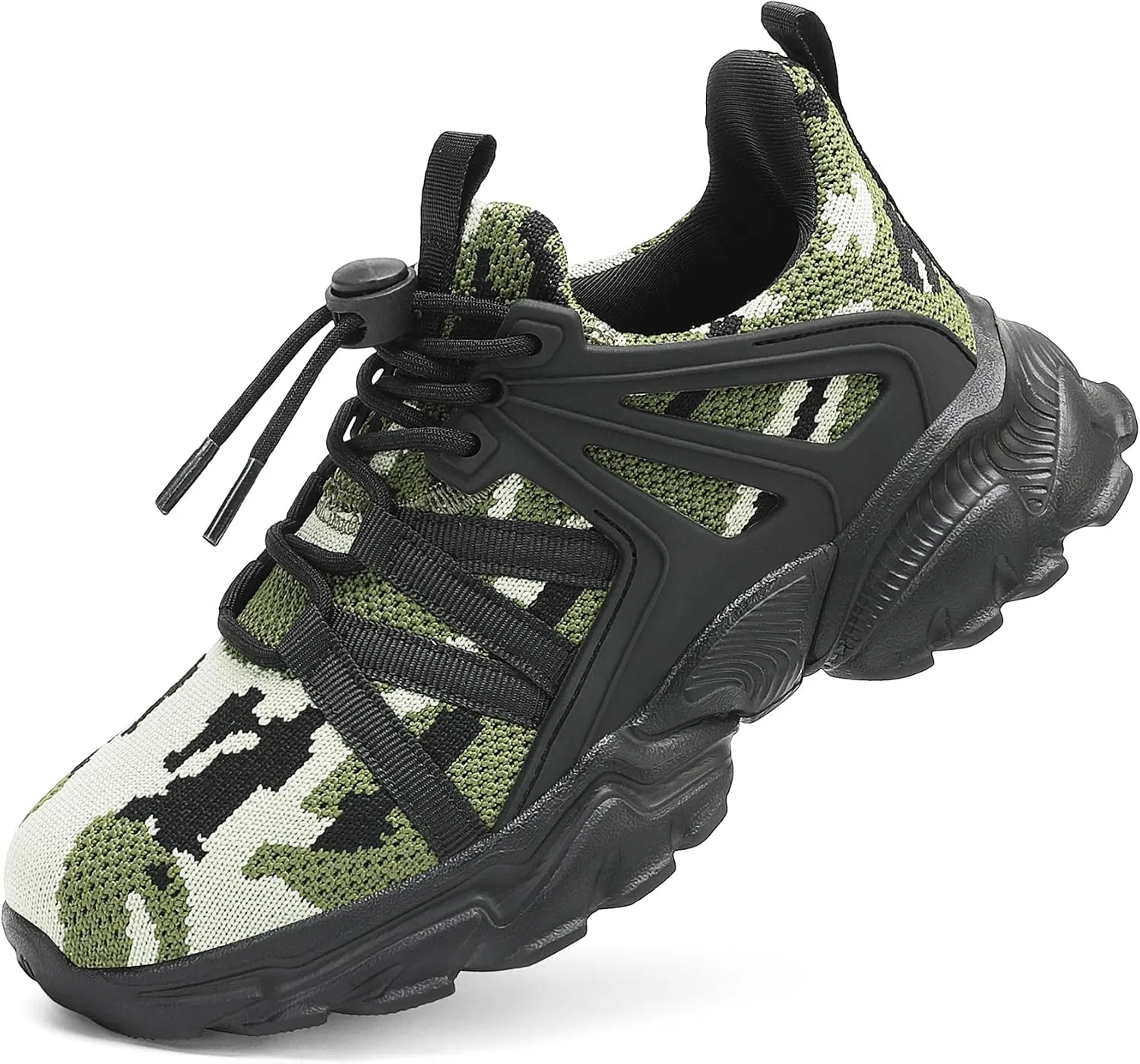 Детские кроссовки для бега с легким верхом Xingfujie, Camouflage Green