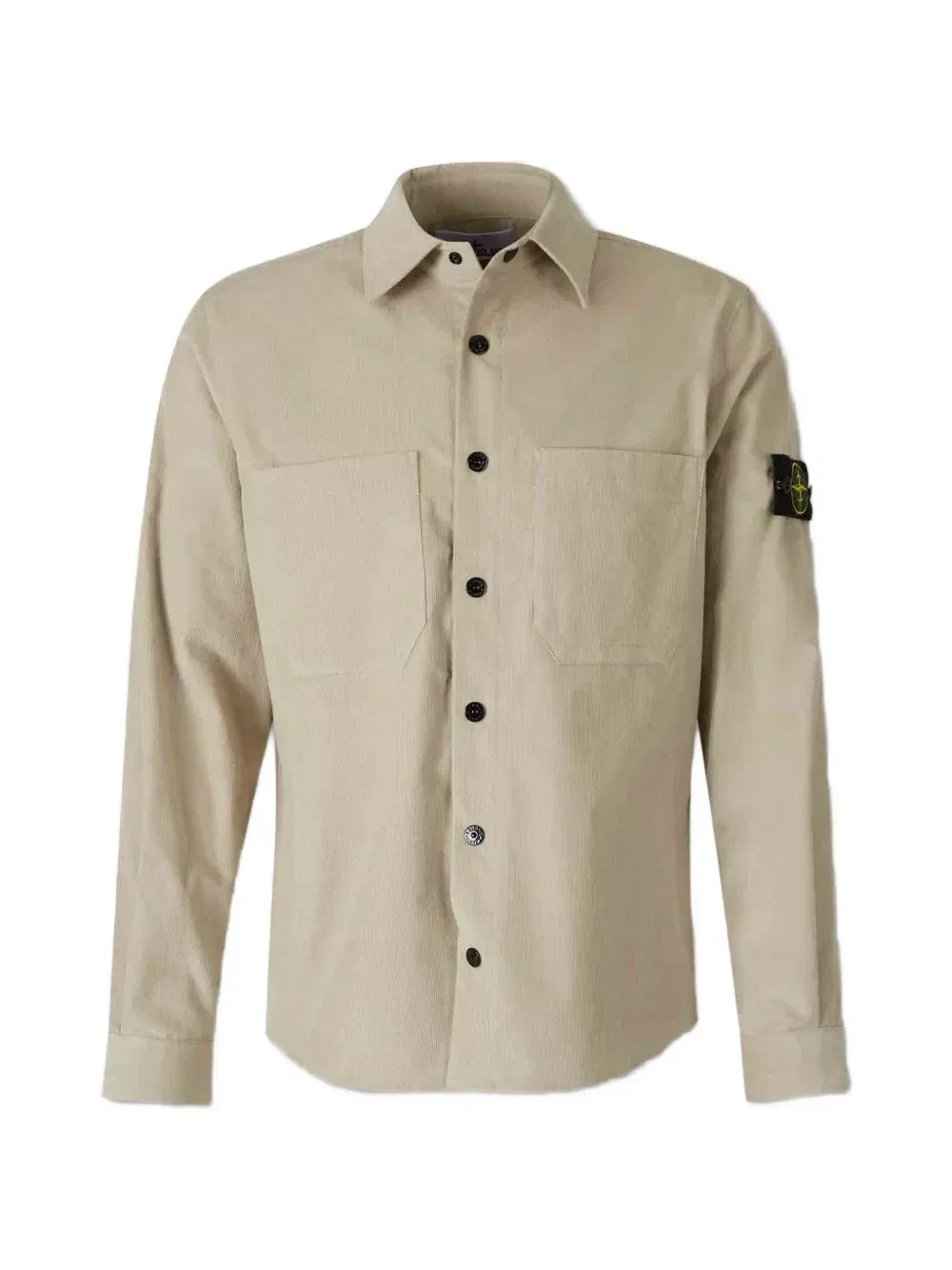 Куртка-рубашка из вельвета Stone Island, бежевый