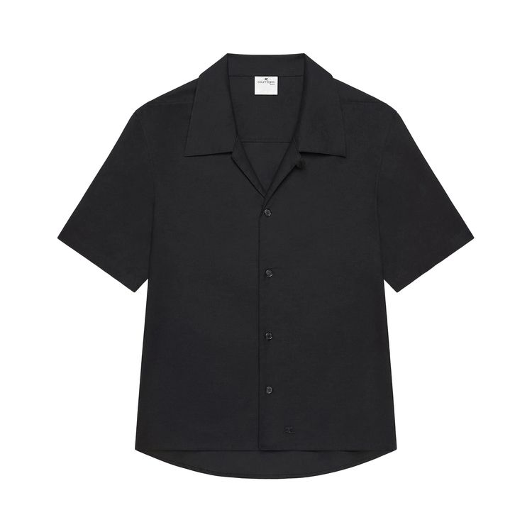 

Рубашка Courrèges Short-Sleeves Shirt 'Black', черный
