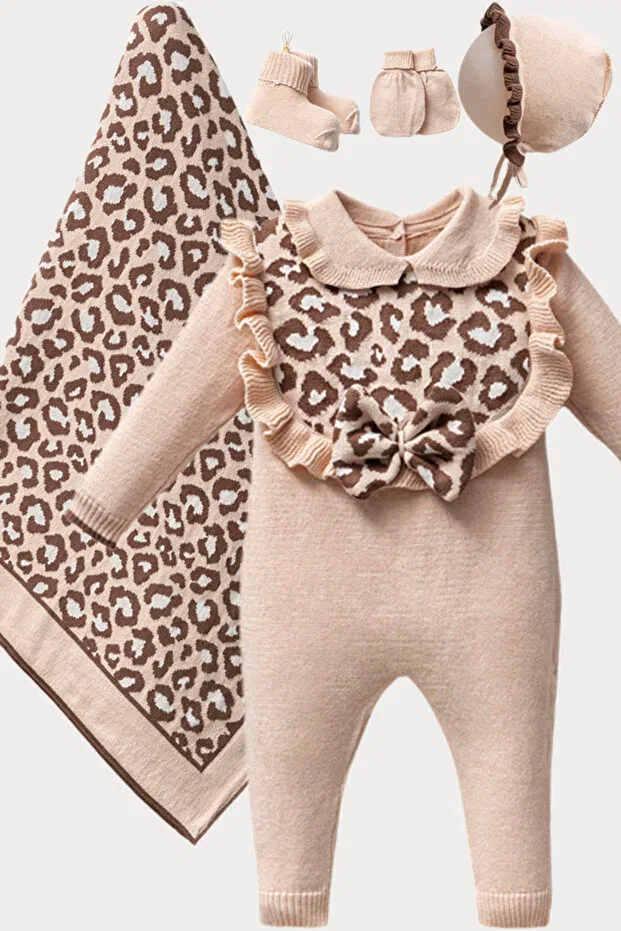Детский комплект одежды для новорожденных хлопковый Naka Concept, Beige — фото 2