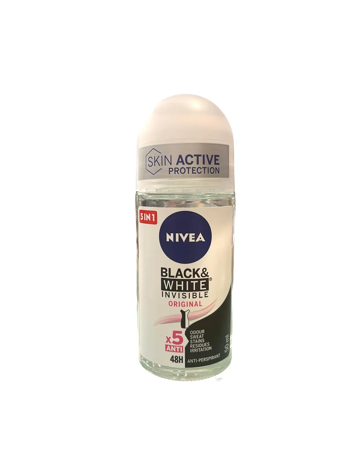 Дезодорант-антиперспирант роликовый NIVEA Invisible for Black & White Fresh, 50 мл