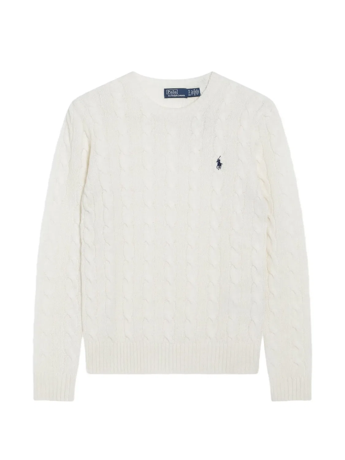 Свитер с косами из кашемира и шерсти Polo Ralph Lauren, нейтральные