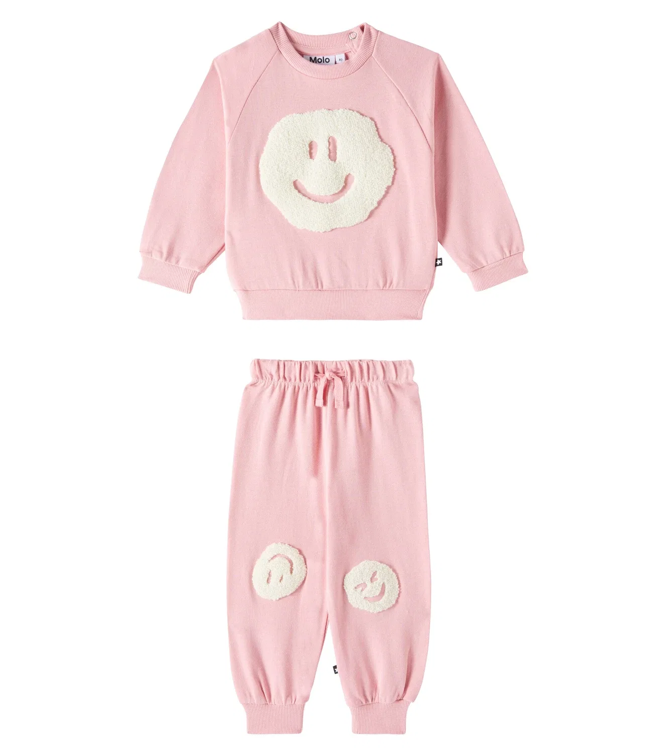 Комплект из толстовки и спортивных брюк Baby Disc Molo, розовый
