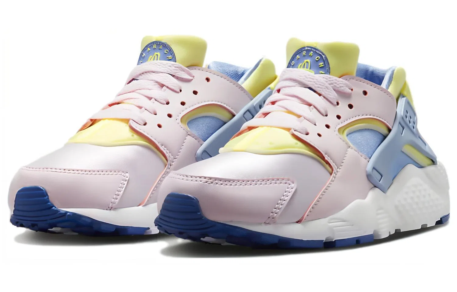 Детские кроссовки для бега с системой Huarache Huarache Run Pearl Pink Cobalt Bliss Nike, Pearl Pink Cobalt Bliss — фото 4