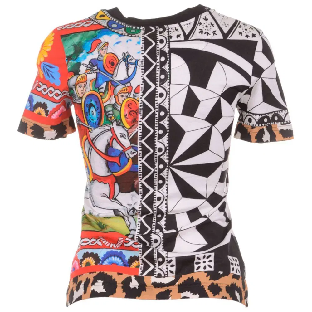 Женская футболка с принтом с коротким рукавом Dolce & gabbana, Multicolor — фото 2