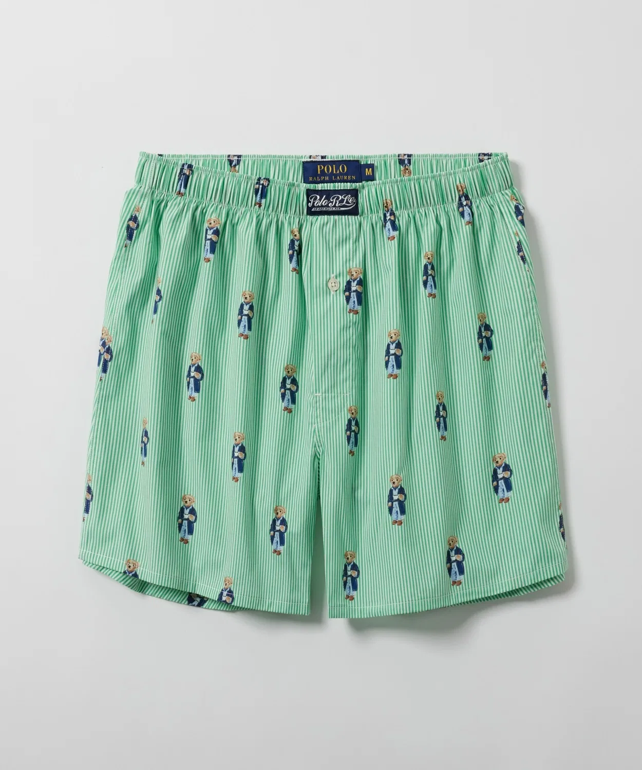 Мужские трусы-боксеры с принтом Morning Robe Bear POLO RALPH LAUREN, Green