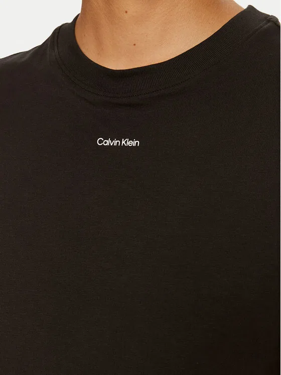 Футболка regular fit Nano Logo Calvin Klein, черный — фото 4