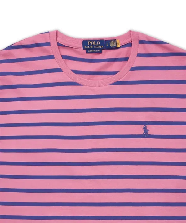 Футболка с полосками, кастомный слим-фит, Polo Ralph Lauren, красный — фото 3