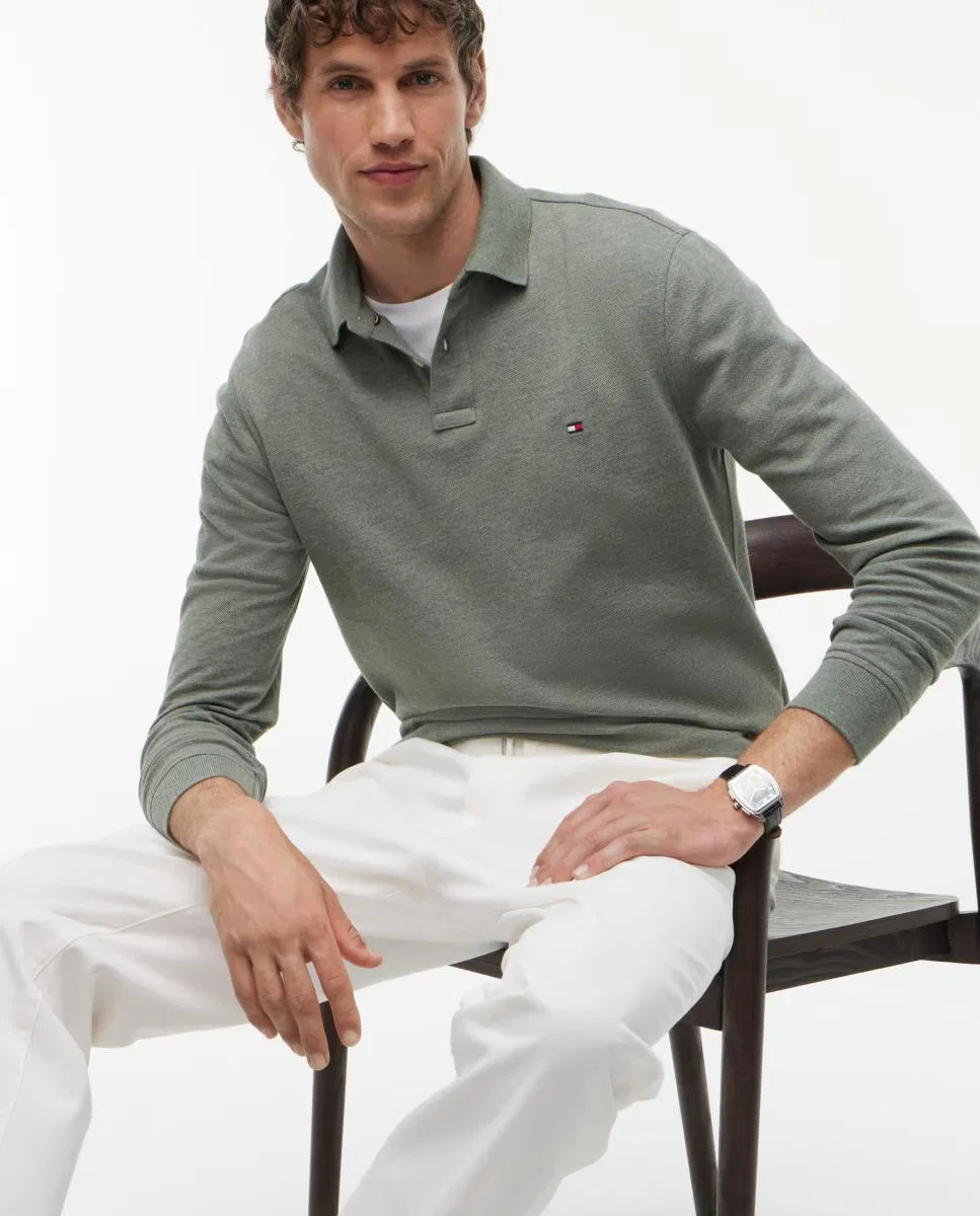 Рубашка с длинным рукавом, Polo, Tommy Hilfiger, серый — фото 3
