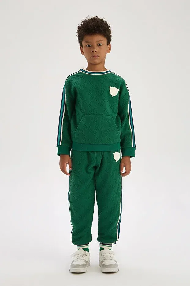 Детские свитшот для мальчиков хлопковый Nebbati, Green