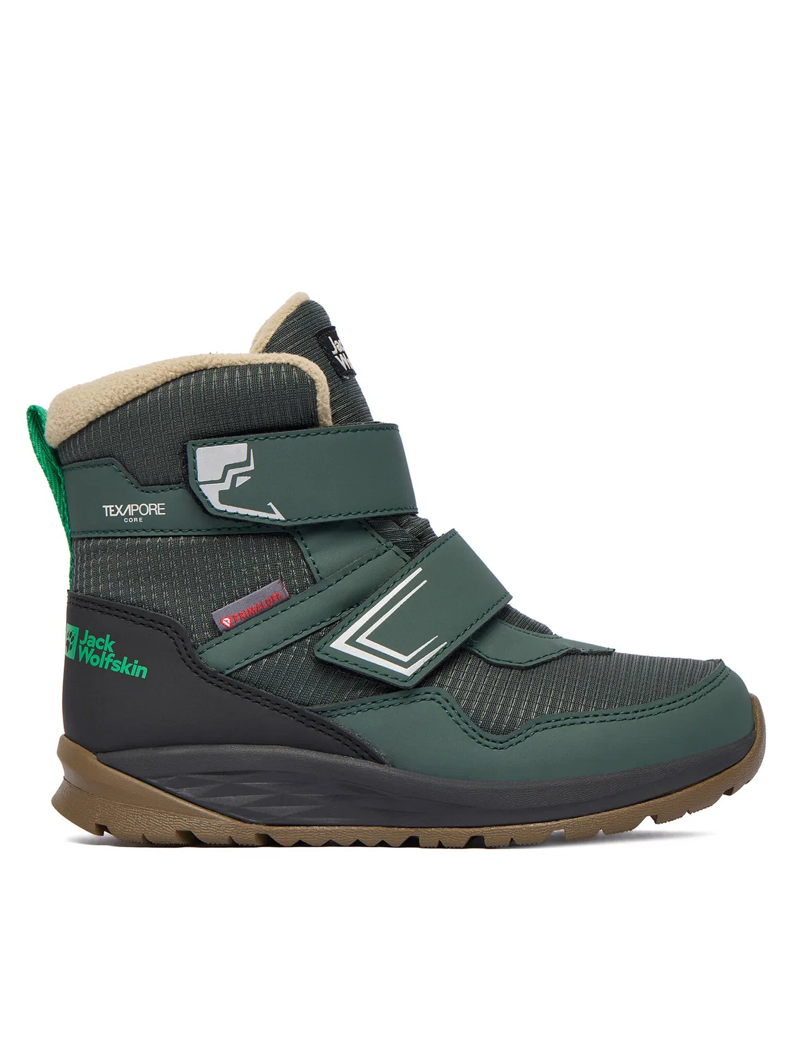 Снегоступы для девочки Polar Bear Texapore Mid Jack Wolfskin, зеленый