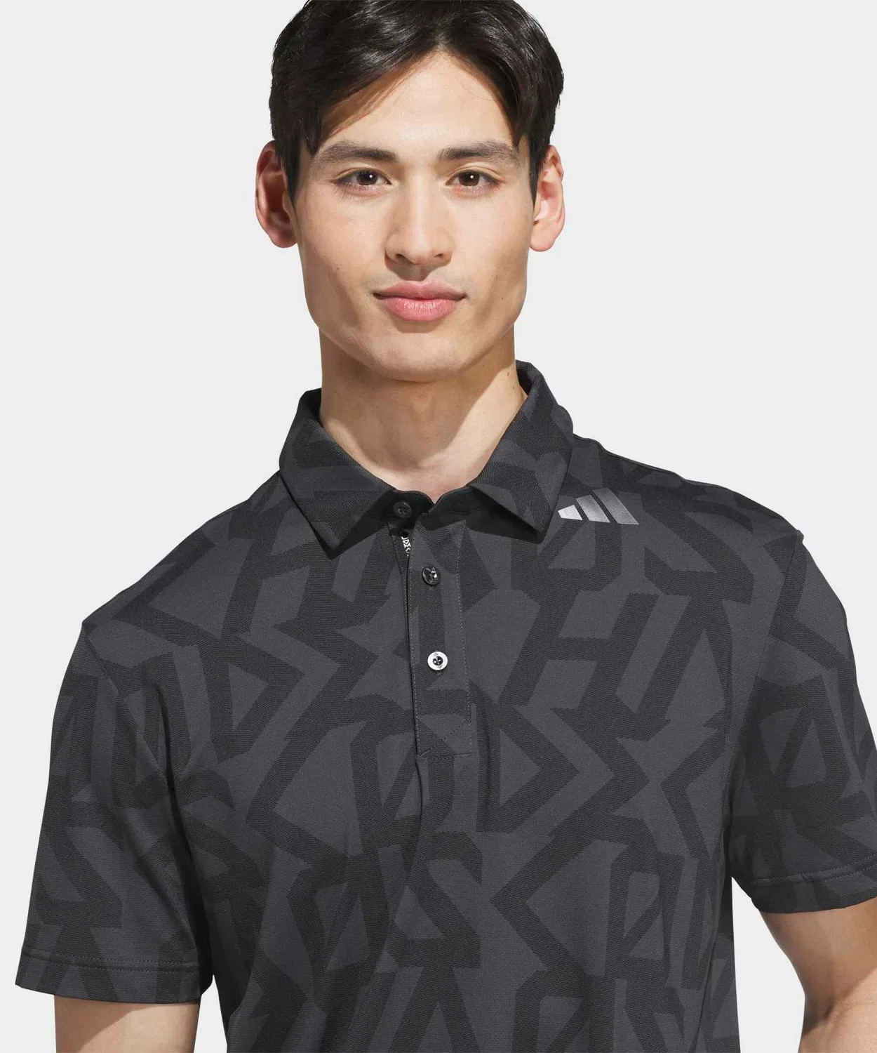Мужской поло с длинным рукавомClimacool Adidas Golf, Серый — фото 3