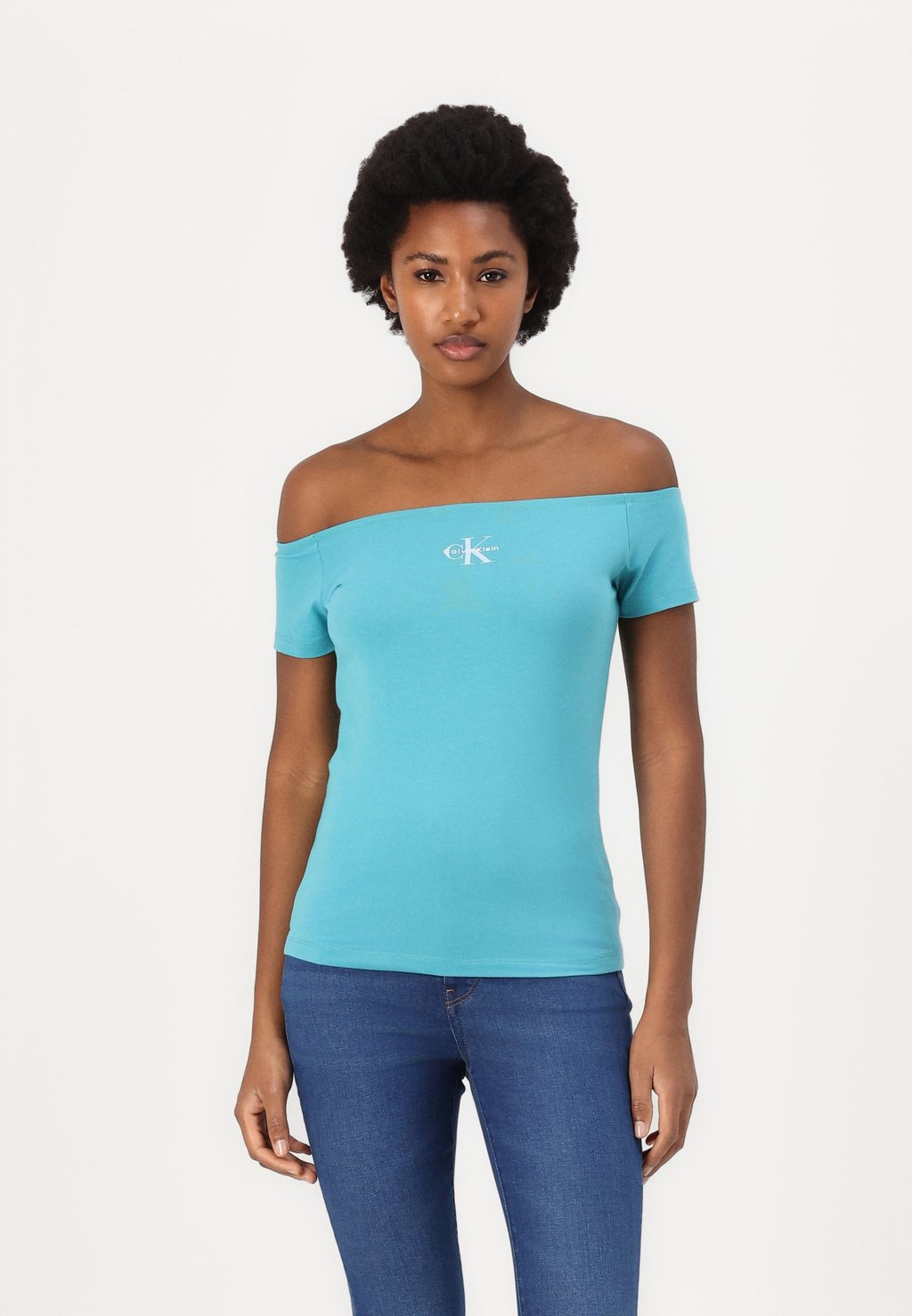 

Топ Calvin Klein Jeans, бирюзовый