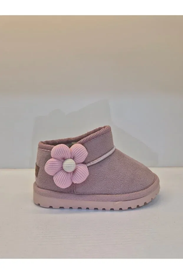 Детские ботинки для девочек с принтом Minto floral boots Panpan, Powder