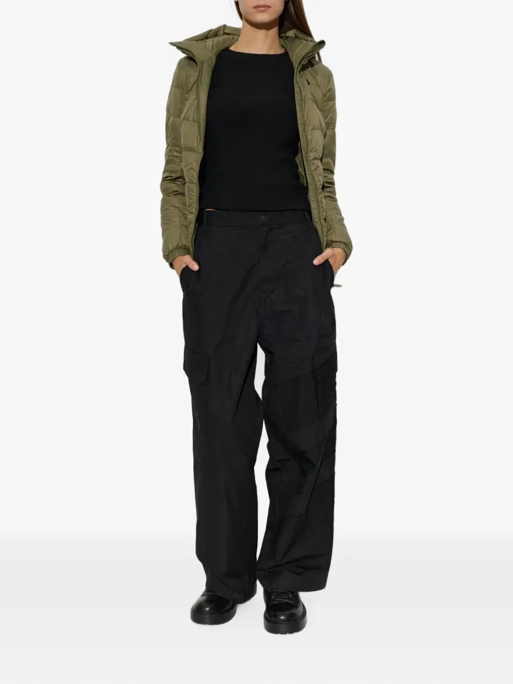 Стеганая куртка Abbott Canada Goose, зеленый — фото 2