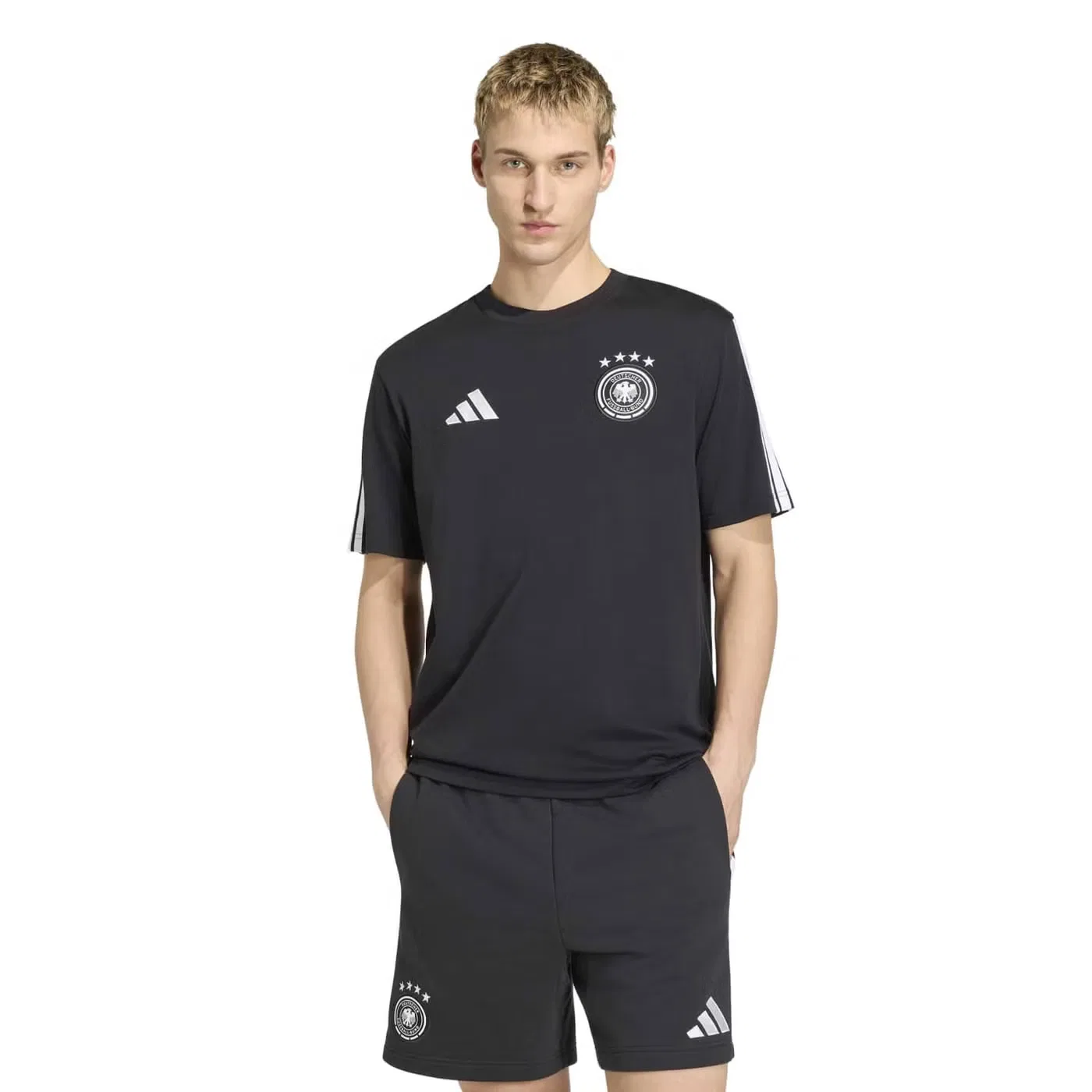 Футболка с принтом Germany DNA Adidas, черный — фото 2